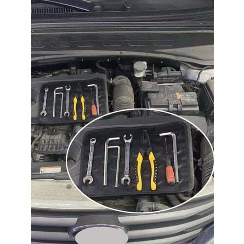 1pc Car Flexible Magnetic Pad Holder Strong Lightweight Soft Repair Tool Storage Magnetic Mat Attached Cover For Workshop Garage