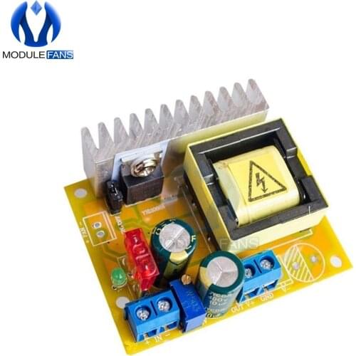40W DC-DC Non-isolated Step Up Boost Board High Voltage Converter ZVS Module Over Current Voltage Protection 8~32V to 45~390V