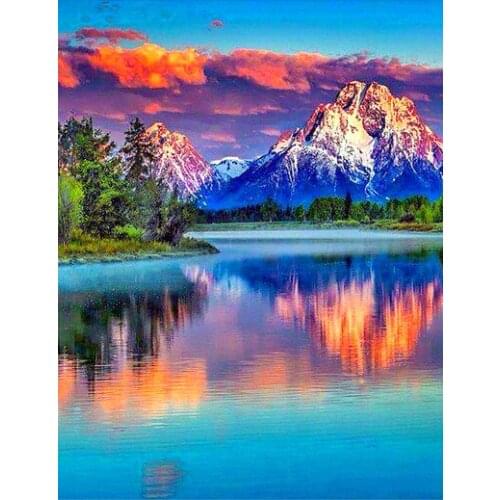 5D DIY Diamond Embroidery Mountain Scenery Cross Stitch Full Square/Round Diamond diamond painting rhinestones love gift wedding