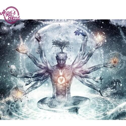 5d diy Diamond embroidery man with many hands diamond painting Cross Stitch full square drill Rhinestone mosaic decor