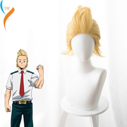 Anime My Hero Academia Mirio Toogata Million Cosplay Wig Boku No Hero Academia Cosplay BIG 3 Mirio Toogata Yellow Wigs