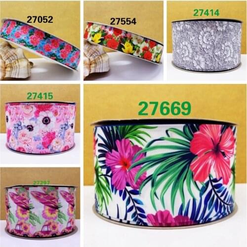 Free shipping 50 yard cartoon printed grosgrain ribbon 27669