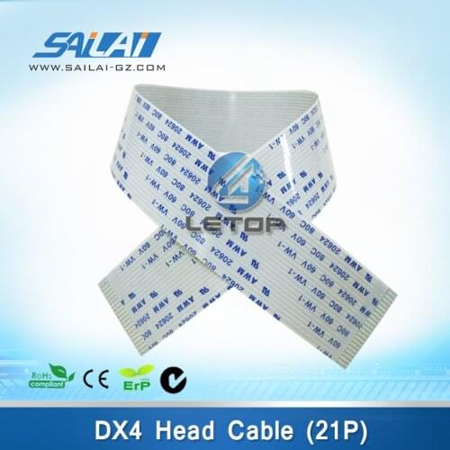 Free shipping! dx4 printhead cable for dx4 print head inkjet printer 21pin