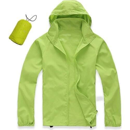 Mounchain Men Women Quick Dry Hiking Jacket Waterproof UPF30 Sun & UV Protection Coat Outdoor Sport Skin Camping Clothing