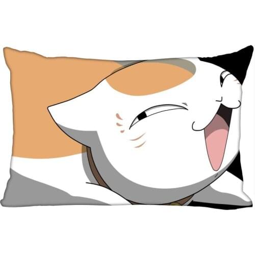 Ushion Natsumes Book of Friends Cover Throw Pillow Case Rectangle Cushion For Sofa/Home/Car Decor Zipper Custom PillowCase