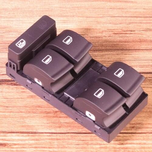 Black Car Electric Power Master Window Control Switch 8E0959851B fit for Audi A4 B6 2000-2004 Audi A4 B7 2004-2005 2006 2007