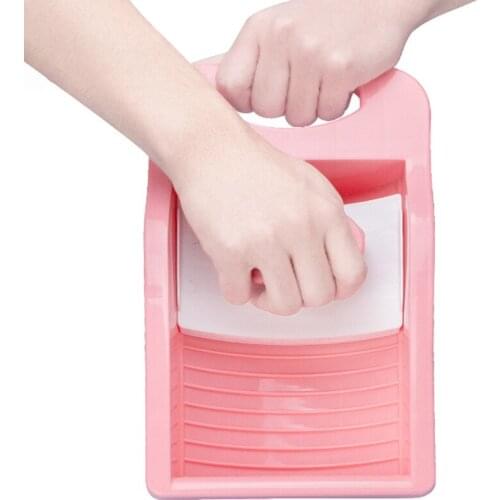 Underwear Washboard Household Dormitory Plastic Non-slip Mini Wash Socks Artifact Laundry Tub Thick Pink Blue Practical