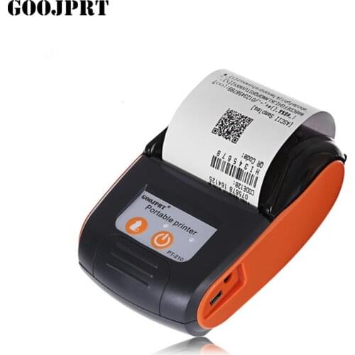 GOOJPRT PT210 Mini Pocket Size Wireless Printer Thermal Receipt Printer Bluetooth Android iOS Phone Support ESC / POS Printer