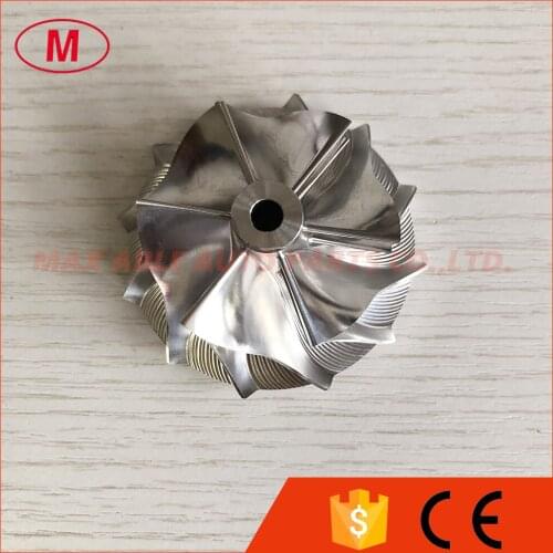 GT15-25 784366-0001HF 6+6 blades 43.36/56.03mm performance turbo billet/milling/aluminum 2618 compressor wheel for 765155-0007