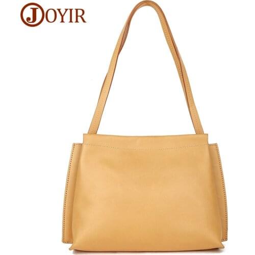 JOYIR Genuine Leather Purses and Handbags Luxury Designer Fashion Womens Shoulder Bag High Quality Real Leather Tote Bag