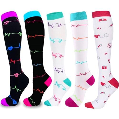 Compression Stockings Medical Varicose Veins Graduated Pressure Nursing Socks Circulation Anti Fatigue Calf Compression Socks