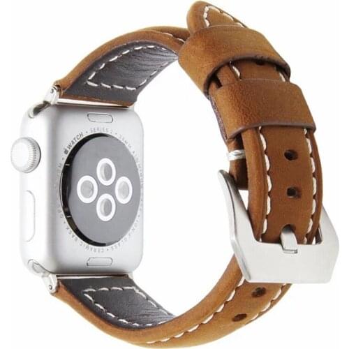Leather correa straps for Apple Watch Band 42mm 44mm horlogebandjes for applewatch iwatch strap Series 5 4 bands 38 40 mm belt