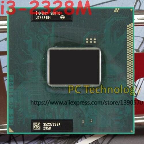 Original Intel core CPU i3-2328M 2,20GHz 3MB Dual Core i3 2328M SR0TC FCPGA988 laptop Notebook Processor free shipping