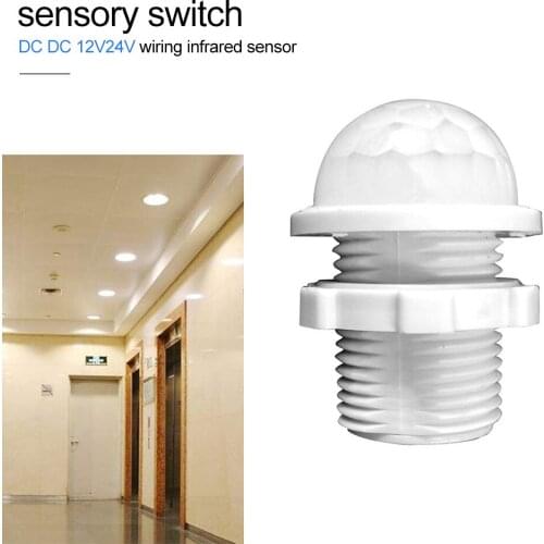 DC 12V 24V Wiring Infrared Sensor Ceiling Lamp Human Body Induction Switch PIR Motion Movement Sensing Light Switches