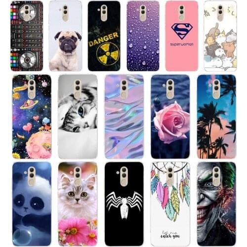 W soft case For Huawei Mate 20 Lite Case 6.3 inch Transparent Silicone Phone For Huawei Mate 20 Lite Cover Coque Capa