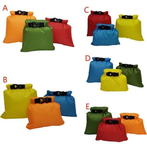 3pcs/set Waterproof Dry Bag Pack 1.5L/2.5L/3L outdoor waterproof river rafting Swimming Boating Water Resistance bag