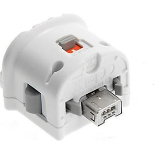 High Quality Motion Plus Adapter Sensor for Nintendo Wii Console Remote Wireless Wiimote Controller Black & White