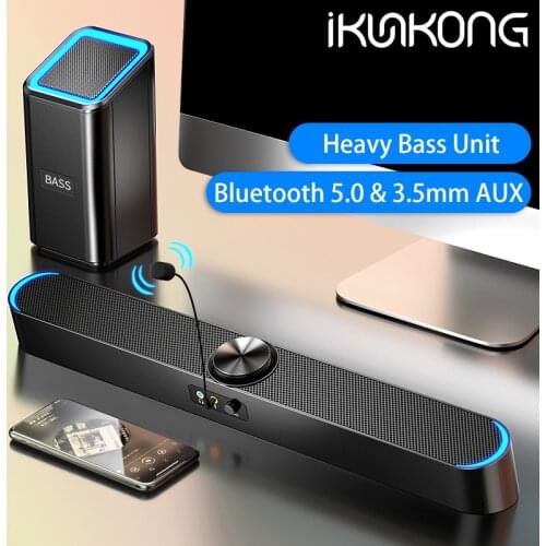 TV Sound Bar Computer Speakers Bluetooth Speaker Soundbar Home Theater System USB Wireless Surround Extra Bass PC Combination