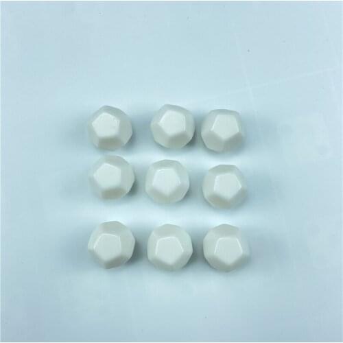 100/200pcs White 22mm Blank Dice D12 Blank Acrylic Rounded Board game Corner RPG Dice Write DIY Carving Children Teaching Dice