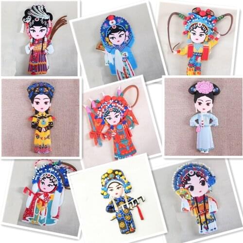 3D Peking Opera Face China Chinese Style Magnets For Refrigerators For Refrigerator Magnets Fridge Magnet Souvenir