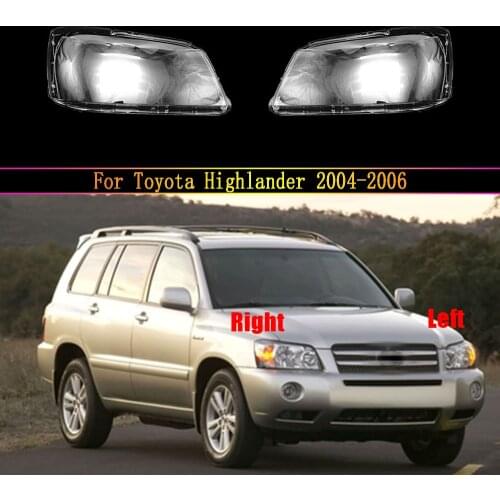 Car Lamp Shell Masks Front Headlight Cover Lens Glass Headlamps Transparent Lampshad For Toyota Highlander 2004 2005 2006