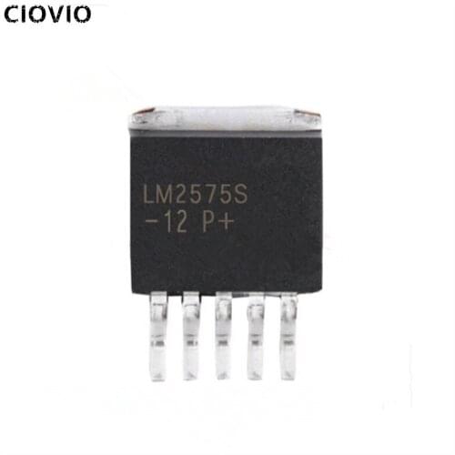 CIOVIO 5PCS new LM2575SX-12/NOPB LM2575S-12 TO-263-5 LM2575