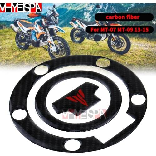 Carbon Fiber Tank Mat Decorative Protector, Fuel Tank Cover Protection Sticker, MT Logo For Yamaha MT FZ 01 03 07 09 10