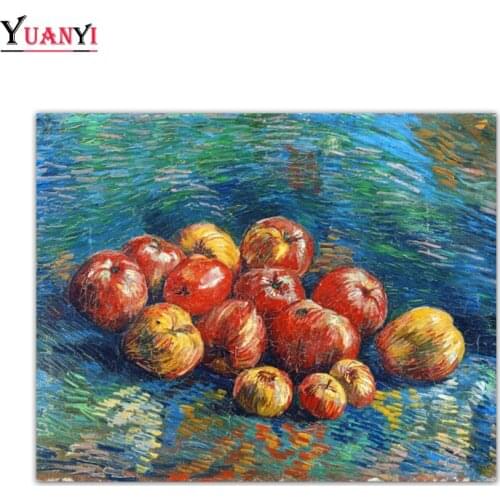 DIY 5D Fruit Full Square Diamond Embroidery Kitchen Wall Decor Diamond Painting Full Round Cross Stitch Crystal Mosaic Decor