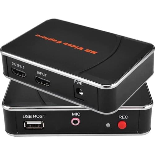 EZCAP 280HB HD Game Capture Card Video Capture 1080P 30fps Video Recorder, Compatible with Xbox One/ PS4 With MIC