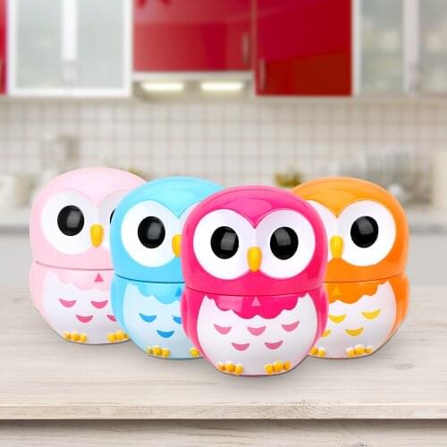 HOOMIN Kitchen Mechanical Timers Cute Owl Alarm Clock 60 Minutes Cooking Tools Home Decoration