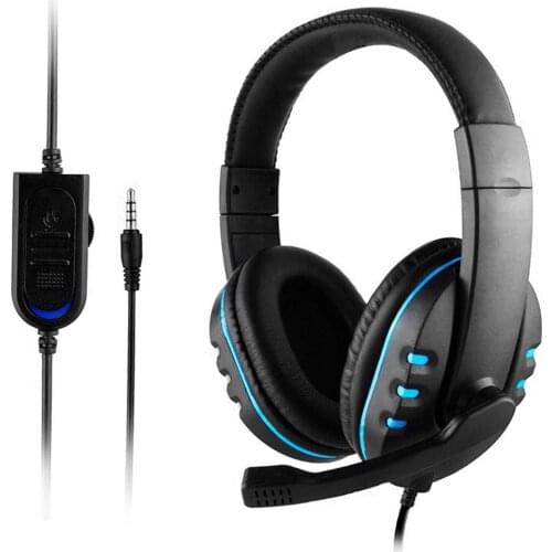Gaming Headset 3.5mm Wired Headphone PC Game Console Wire Control Microphone Earphone for Computer for PC