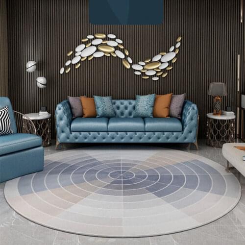Round Carpet Nordic Area Rug For Bedroom Modern Living Room Carpets Study Dining Table Thick Floor Mat Rugs Large And Carpet