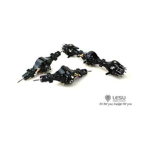 LESU 1/14 Metal 6X6 Front Rear Axle Differential Lock For RC Tractor Truck Tamiya Model TH02061-SMT5