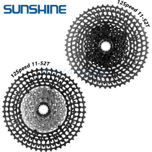 SUNSHINE 10/11/12 Speed Ultralight Mountain Bicycle flywheel 11-50T/52T/46T Bicycle Freewheel MTB Bike Part For GX Shimano