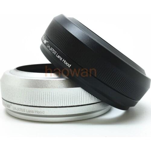 LH-X70II 49mm Metal Lens Hood Filter Adapter Ring For Fujifilm fuji FinePix X100F X70 X100T X100S X100 camera black silver