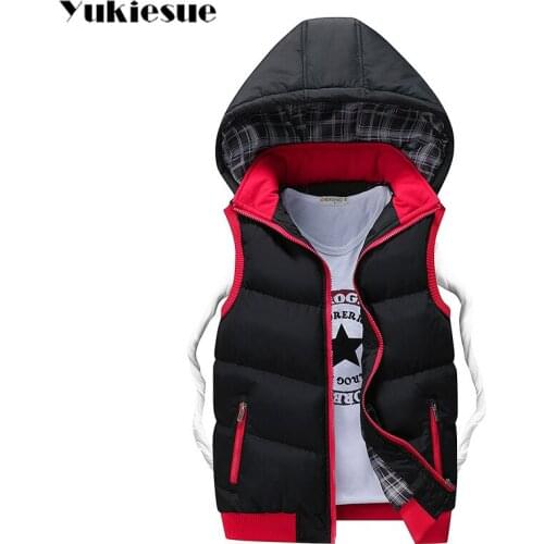 Vest Men New Stylish 2018 Autumn Warm Sleeveless Jacket Men Winter Waistcoat Mens Vest Fashion Casual Coats Mens Plus Size
