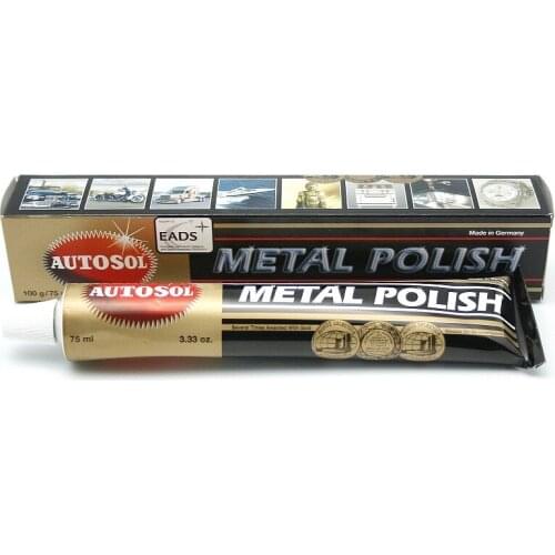 Autosol-cuchillo para crema, 75ml, 100g, maquina de pulido, cera, espejo, Metal, acero inoxidable, pasta de pulido