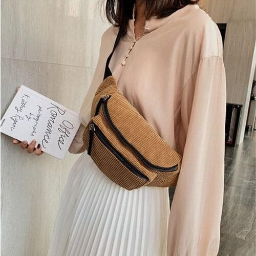 Luxury Women Waist Bags Belt Purse 2020 Women Crossbody Bag Solid Color Fanny pack Female Hip Waist Packs Casual Chest Bag