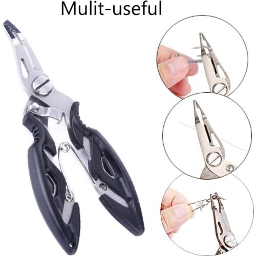 Fishing Plier Scissor Hook Remover Tackle Tool Cutting Braid Line Lure Cutter