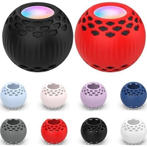 Smart Speaker Silicone Protective Case for Apple Homepod Mini Shockproof Dustproof Speaker Cover