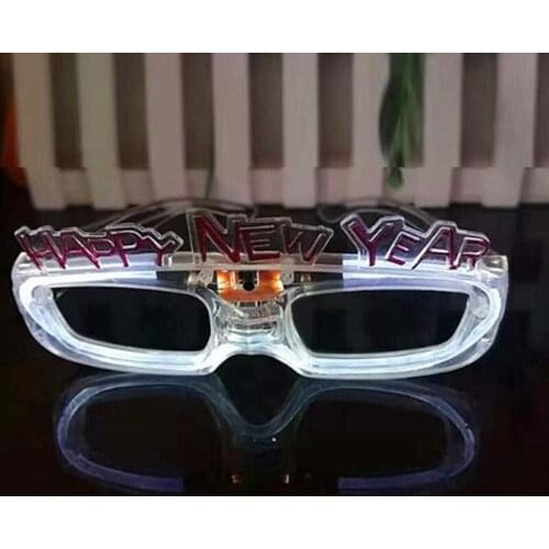 Led Party Glasses Party Glowing Glasses Christmas Gift Happy New Year Glowing LED Sunglasses Glasses Glow In The Dark Supplies