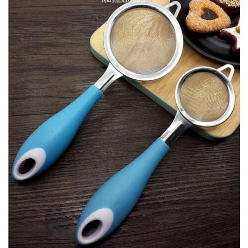 Fine Mesh Strainer Flour Sifter Sieve Colander Stainless Steel Wire Oil Strainer Kitchen Baking Cooking Tools Food Filter