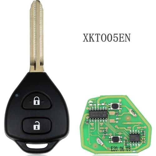 Xhorse VVDI2 XKTO05EN Wired Universal Remote Key for Toyota Style 2 Buttons