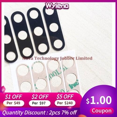 Wyieno 2Pcs/Lot N970 Real Camera Glass Lens For Samsung Note 10 N970F Back Rear Camera Lens With Glue Tracking