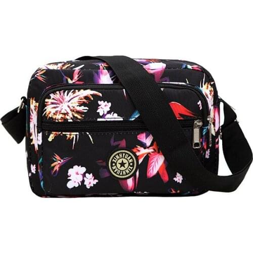 Womens Bag New Style Nylon Cloth Messenger Bag Printing Ladies Shoulder Bag