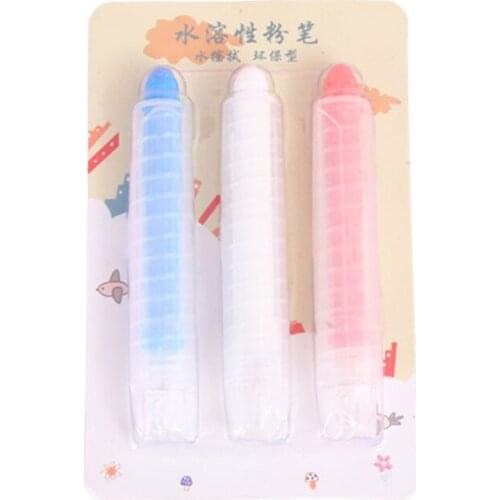 3/6/12 Colors Non Toxic Water Soluble Chalk Drawing Painting Dust-free Chalks G88D