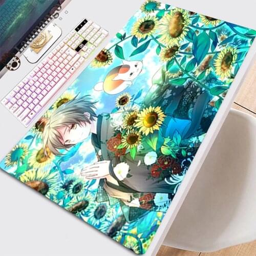 Mouse Pad Large Mouse Gaming Accessories Mat Gamer Mousepad Company Mats Carpet Computer Anime Desk Cute Pad Natsume Yuujinchou