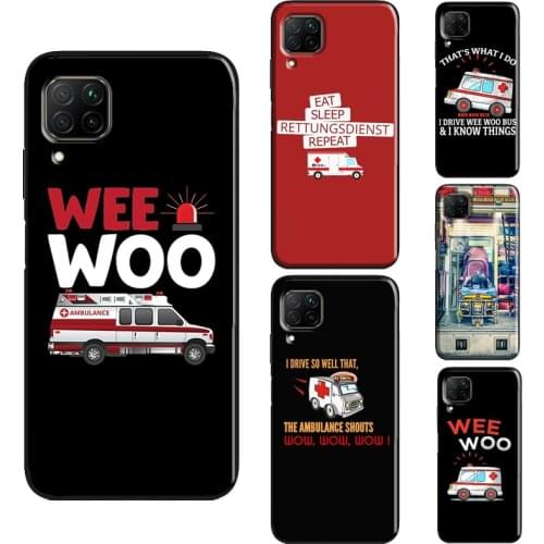 Ambulance EMS EMT Paramedic Case For Huawei P30 Pro P20 P40 P Smart 2021 2019 Nova 5T Honor 10 Lite 8A 8X 9X 10i Cover