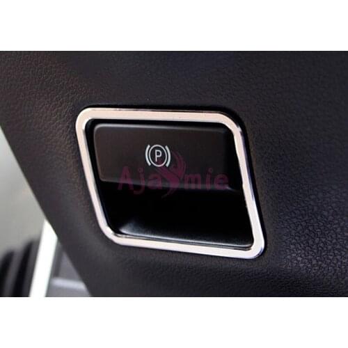 For Mercedes Benz A B GLA CLA ML GL GLE GLS W176 W246 X156 C117 W447 Parking Hand Brake Switch Sticker Aluminum Alloy Accessory