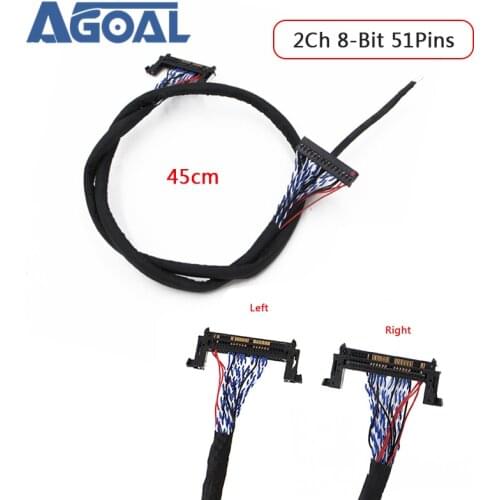 FI-RE51P 2 ch 8-bit Dual 8 51Pins LVDS Cable for LCD panel Matrix Screen Panel 2 models